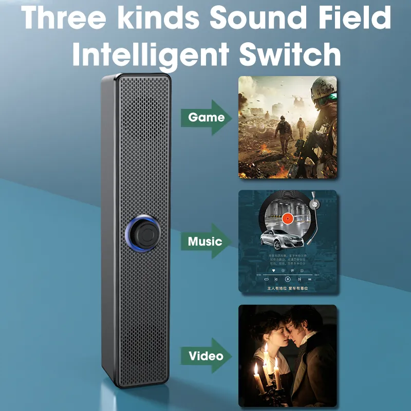 Home Theater Sound System Bluetooth Speaker 4D Surround Soundbar Computer Speaker For TV Soundbar Box Subwoofer Stereo