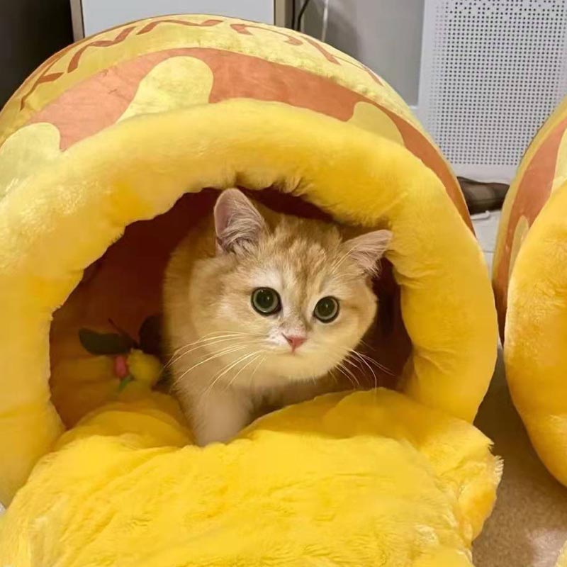 Honey Pot Cat Bed Cute Pet Cave Honey Pot Cat Bed Cute Pet Cave