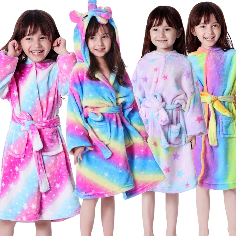 Hooded Bathrobe Kids Animal Robe Hooded Bathrobe Kids Animal Robe