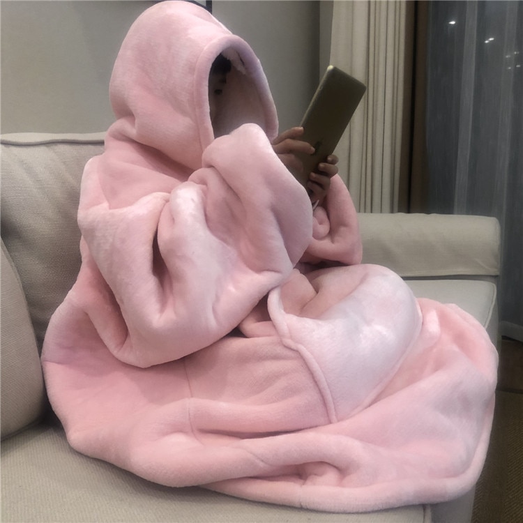 Hooded Blanket for Adults with Pockets Hooded Blanket for Adults with Pockets