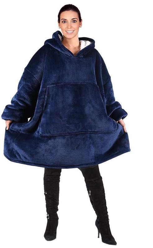 Hooded Blanket for Adults with Pockets