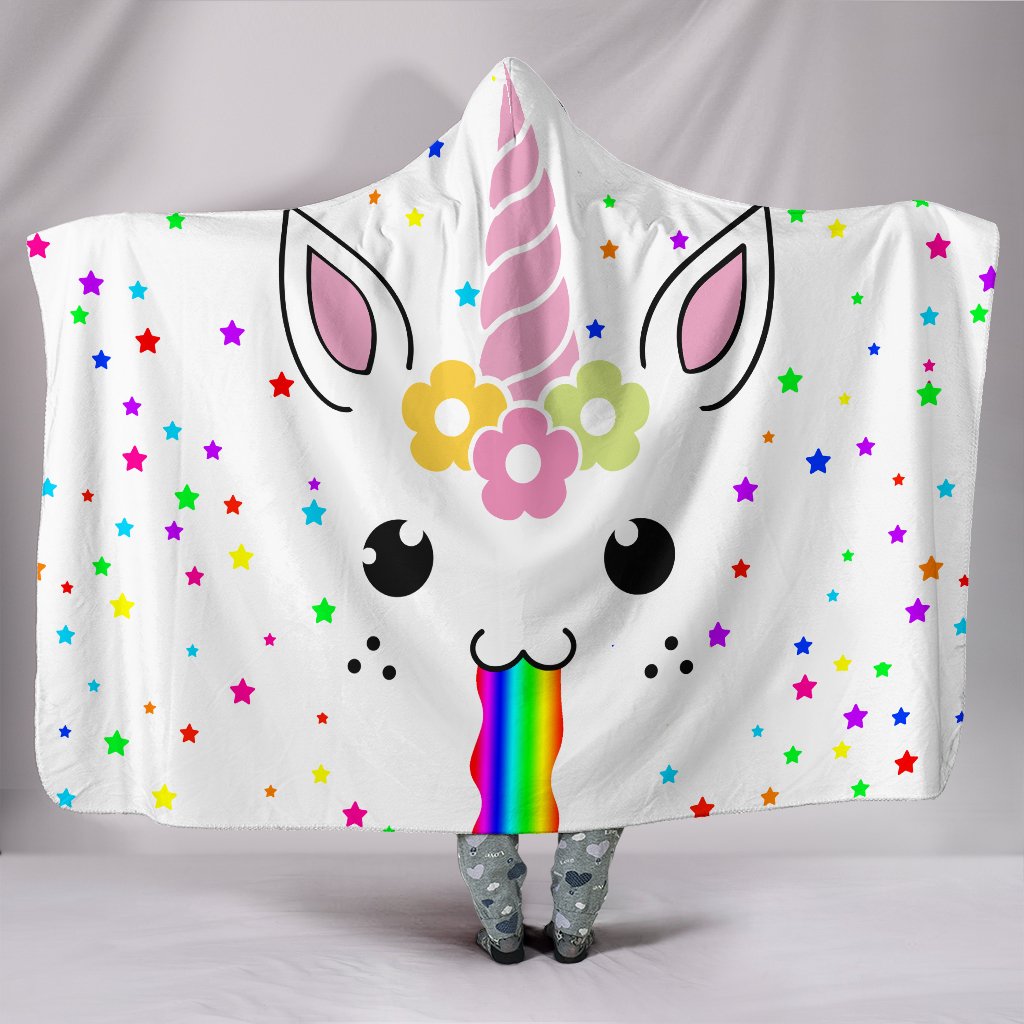 Hooded Blanket Unicorn-Themed Warmer Hooded Blanket Unicorn-Themed Warmer