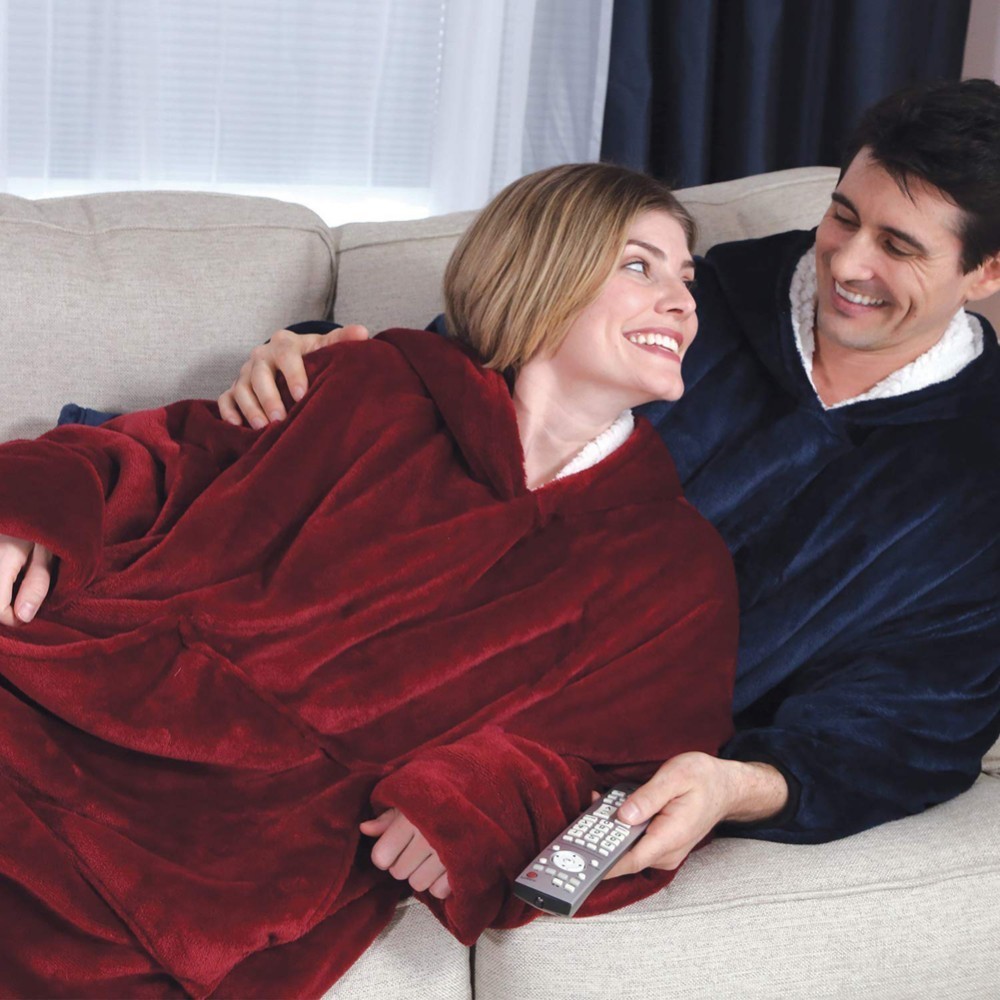Hooded Robe Fleece Pullover Hooded Robe Fleece Pullover
