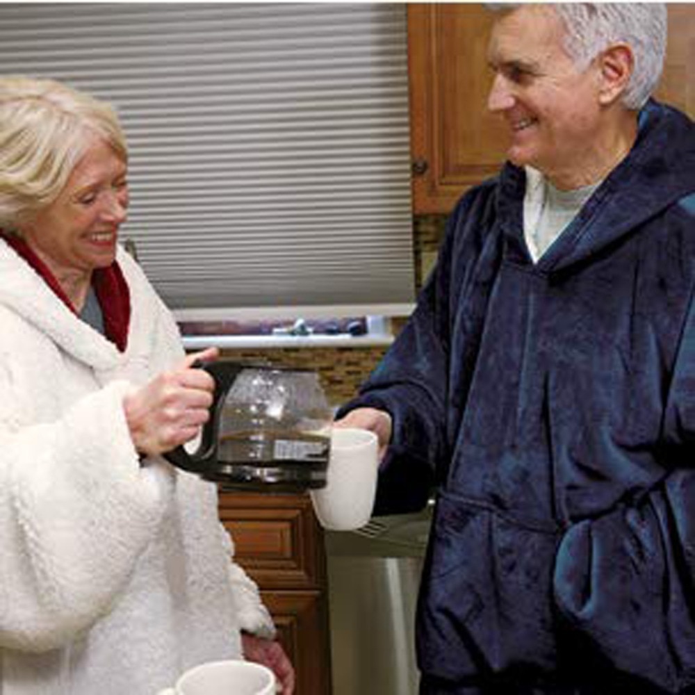 Hooded Robe Fleece Pullover Hooded Robe Fleece Pullover