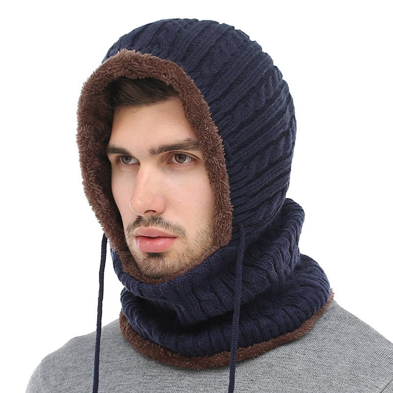 Hooded Scarf Knitted Cap Hooded Scarf Knitted Cap