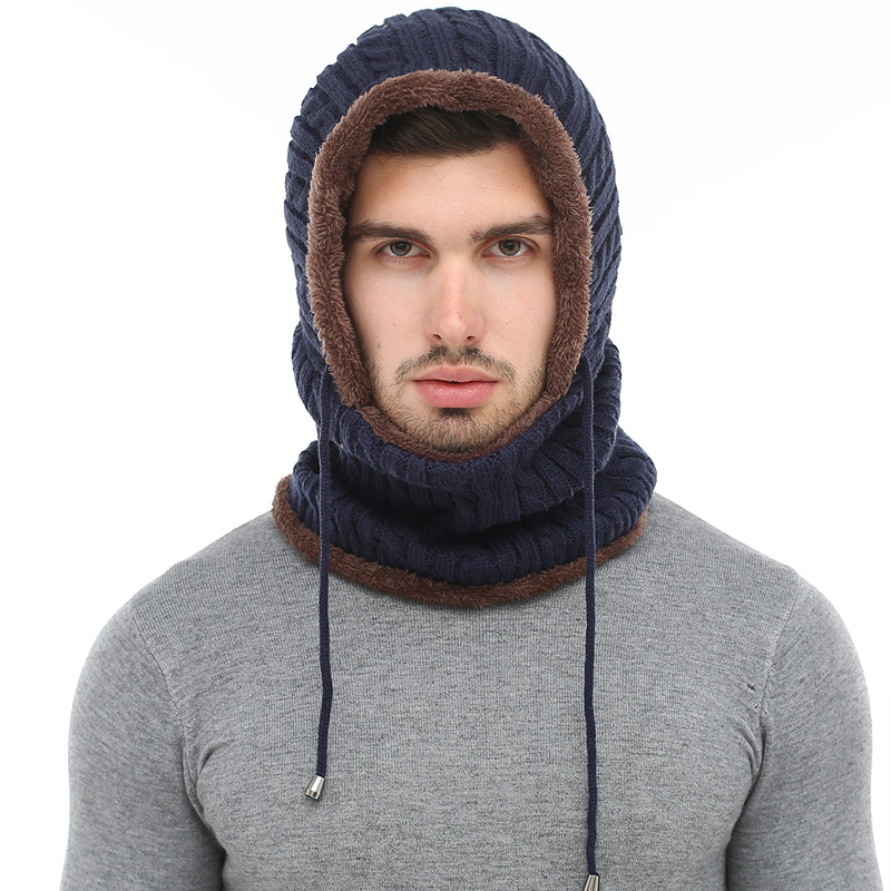 Hooded Scarf Knitted Cap Hooded Scarf Knitted Cap