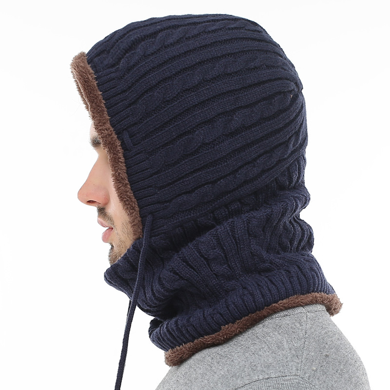 Hooded Scarf Knitted Cap Hooded Scarf Knitted Cap