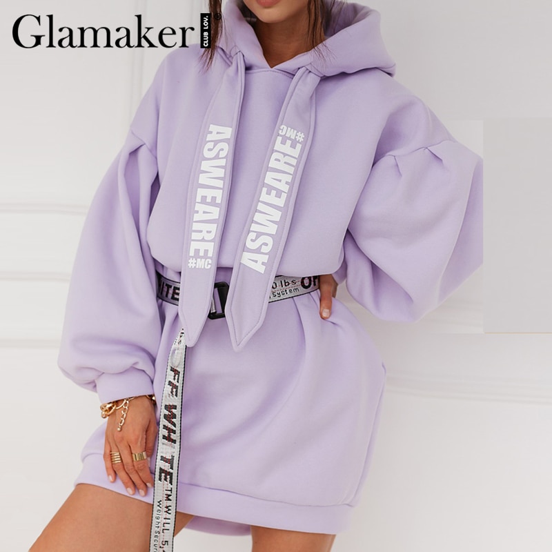 Hooded Sweatshirt Dress for Women