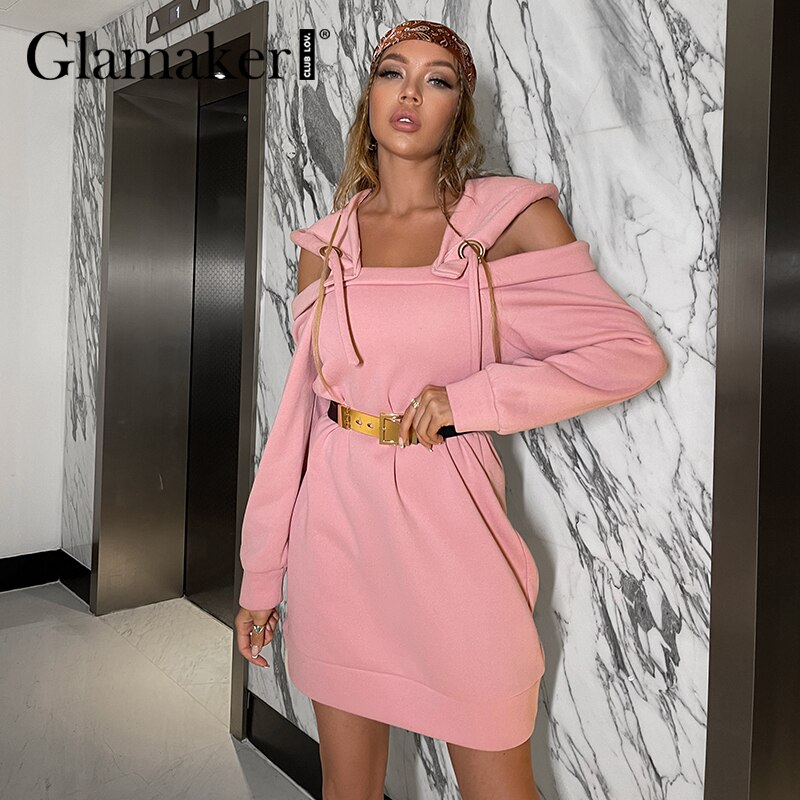 Hooded Sweatshirt Dress for Women