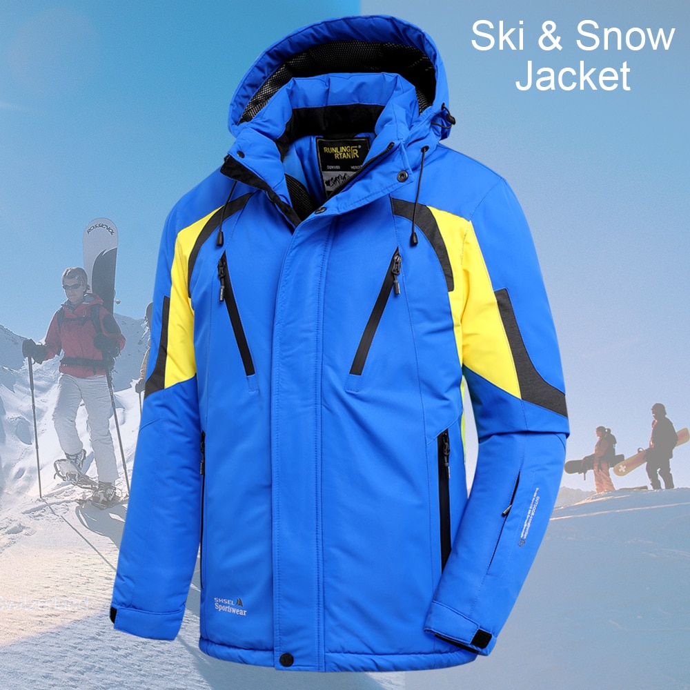 Hooded Winter Jacket for Men Casual Outerwear