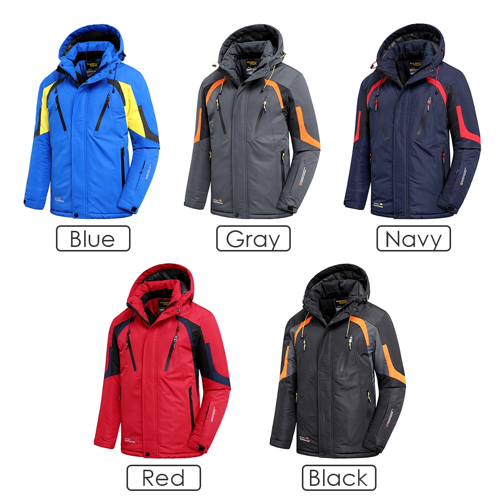 Hooded Winter Jacket for Men Casual Outerwear