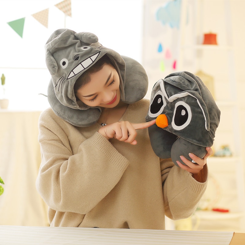 Hoodie Neck Pillow Cartoon Cushion Hoodie Neck Pillow Cartoon Cushion