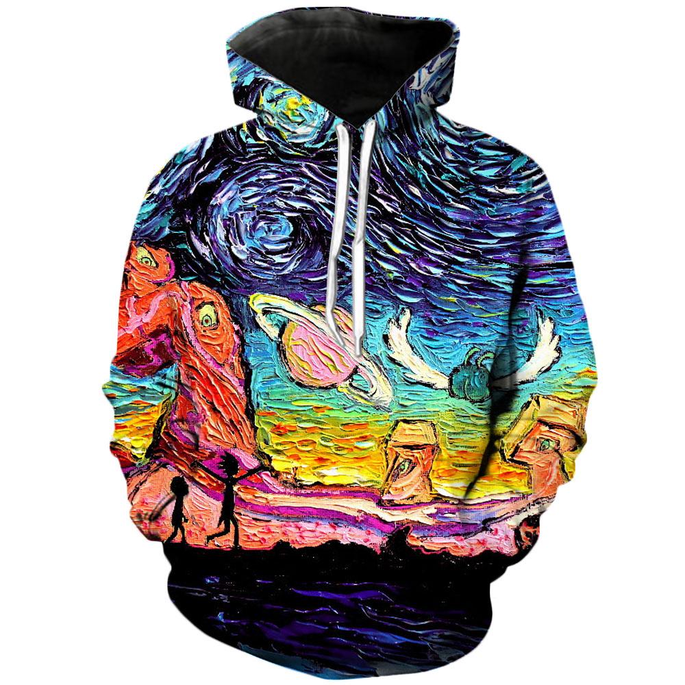 Hoodie Sweatshirt 3D Rick & Morty Hoodie Sweatshirt 3D Rick & Morty