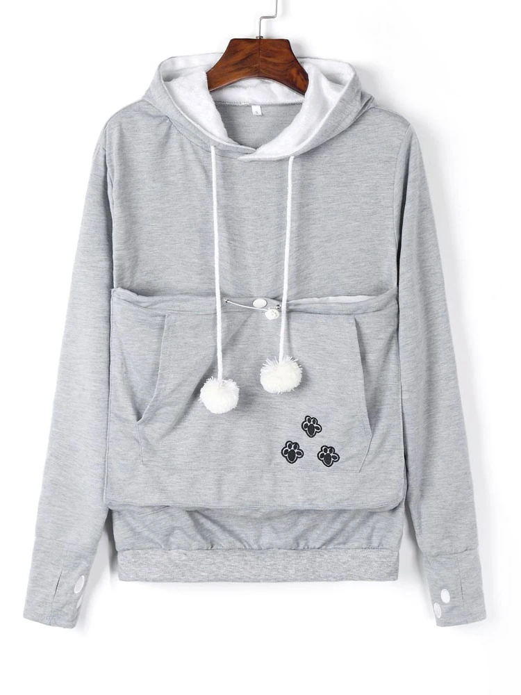 Hoodie with a Kangaroo Pocket For Carrying Cats Or Small Dogs In a Variety Of Colors