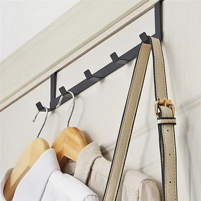 Hooks Over The Door 5 Hooks Home Bathroom Organizer Rack Clothes Coat Hat Towel Hanger Bathroom Kitchen Accessories Hooks Over The Door 5 Hooks Home Bathroom Organizer Rack Clothes Coat Hat Towel Hanger Bathroom Kitchen Accessories