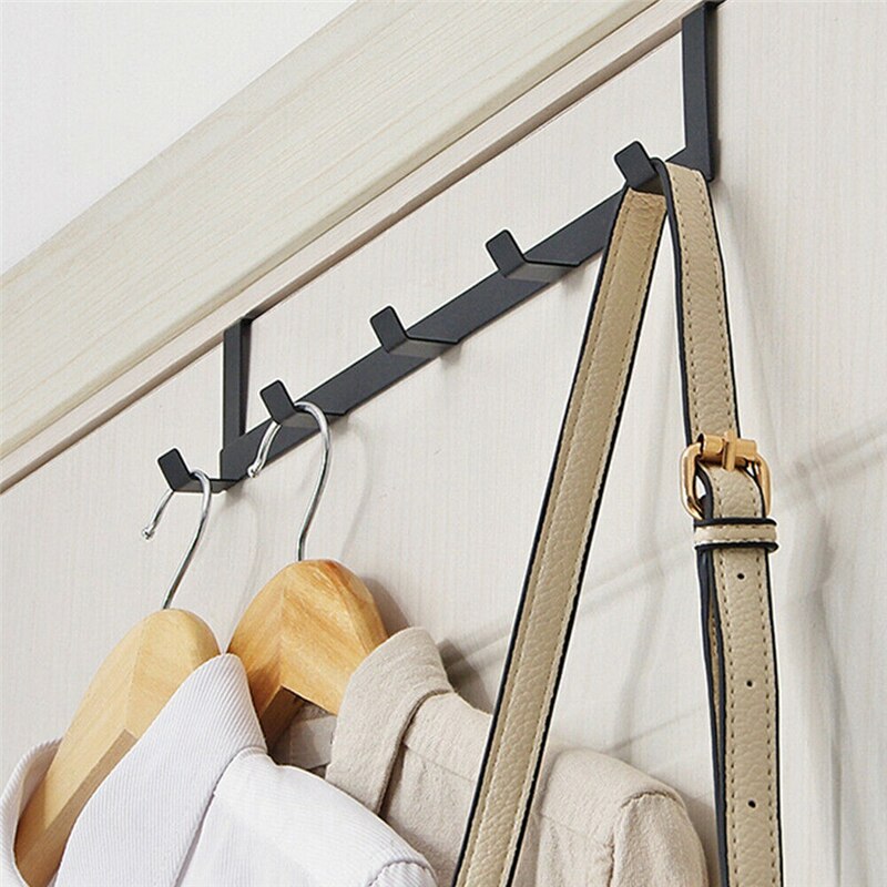 Hooks Over The Door 5 Hooks Home Bathroom Organizer Rack Clothes Coat Hat Towel Hanger Bathroom Kitchen Accessories Hooks Over The Door 5 Hooks Home Bathroom Organizer Rack Clothes Coat Hat Towel Hanger Bathroom Kitchen Accessories