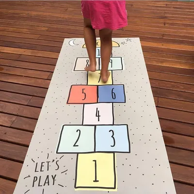 Hopscotch Mat Modern Kids' Play Mat