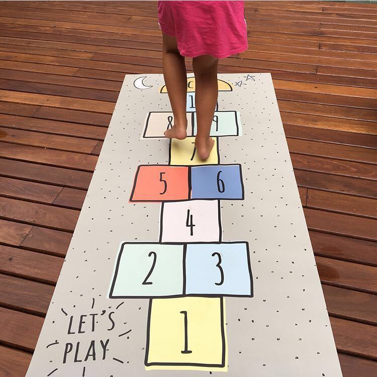 Hopscotch Mat Modern Kids' Play Mat