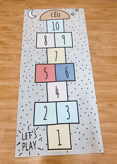 Hopscotch Mat Modern Kids' Play Mat