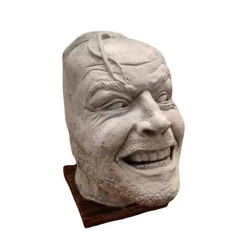 Horror Face Bookend – Iconic Door Peek Design, Halloween Home Decor