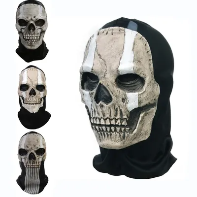 Horror Ghost Skull Mask Ghost Latex Headgear Helmet Cosplay Perform Party Masquerade Prop Halloween Cosplay
