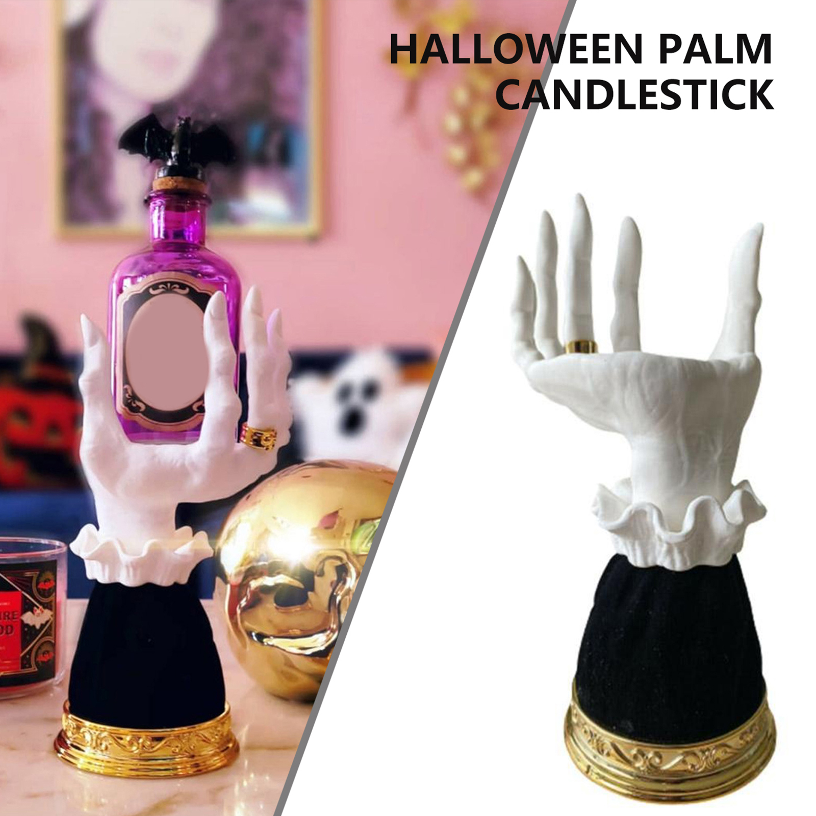 Horror Resin Witch Hand Candle Holder