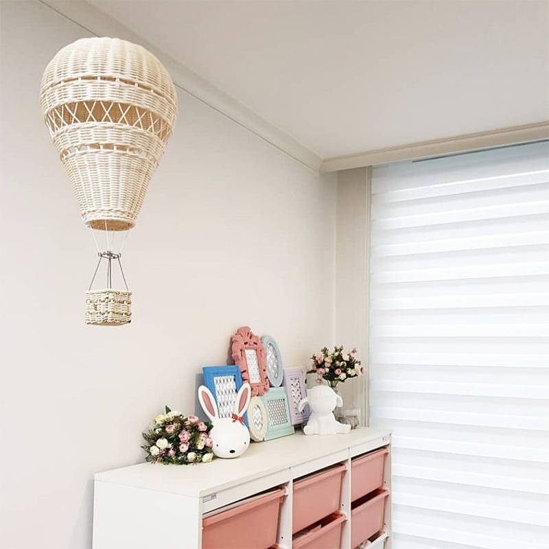 Hot Air Balloon Decor Rattan Ornament Hot Air Balloon Decor Rattan Ornament