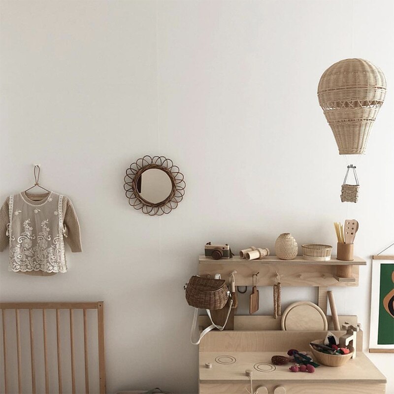 Hot Air Balloon Decor Rattan Ornament Hot Air Balloon Decor Rattan Ornament