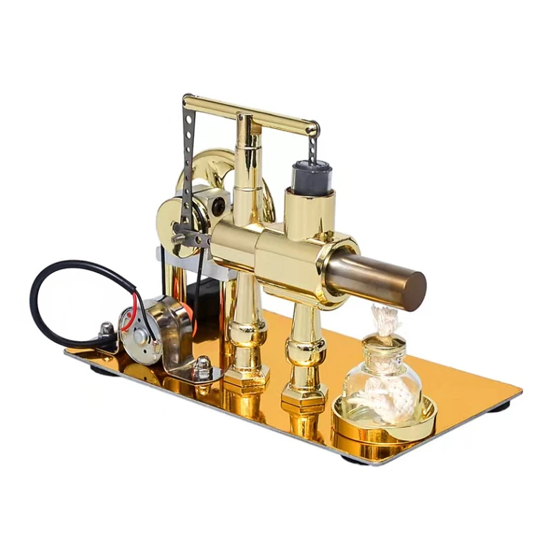 Hot Air Single Cylinder Stirling Engine Generator Physics Popular Science Production Invention Collection Toy Hot Air Single Cylinder Stirling Engine Generator Physics Popular Science Production Invention Collection Toy