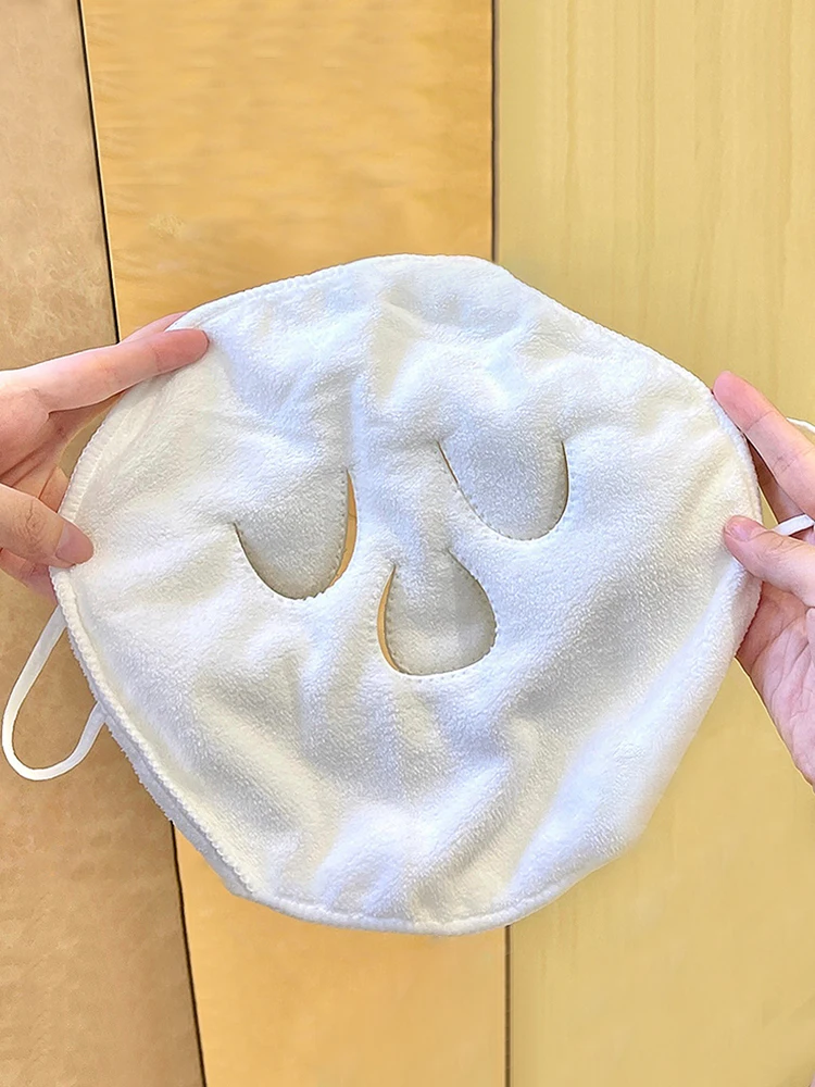 Hot Compress Towel Hanging Ear Soft Skin-Friendly Steam Heating Cold Hot Compress Face Towel Wet Compress Irrigation