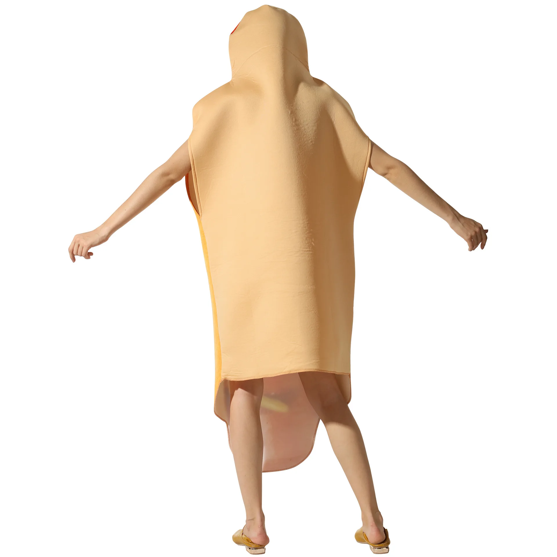 Hot Dog Funny Costume Sausage with Bun And Sauces Hot Dog Funny Costume Sausage with Bun And Sauces