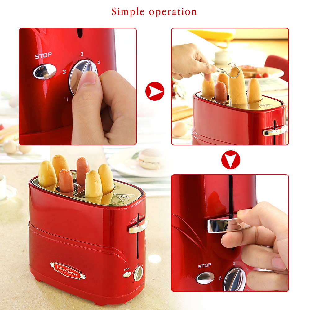 Hot Dog Maker Five Temperature Levels Hot Dog Maker Five Temperature Levels