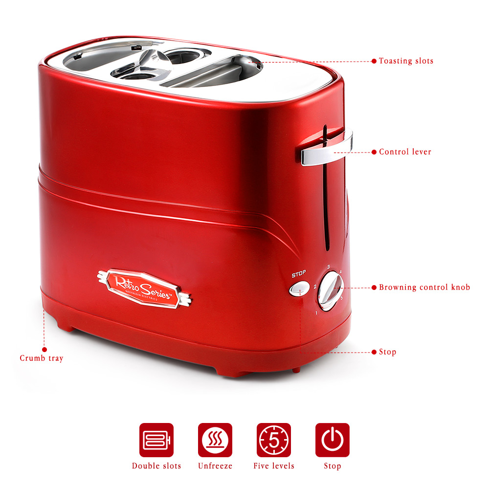 Hot Dog Maker Five Temperature Levels Hot Dog Maker Five Temperature Levels