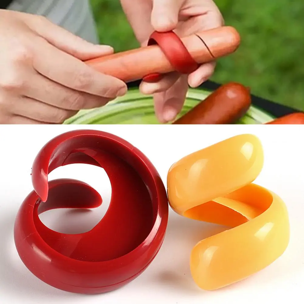 Hot Dog Spiral Cutters for Grilling (2Pcs) Hot Dog Spiral Cutters for Grilling (2Pcs)