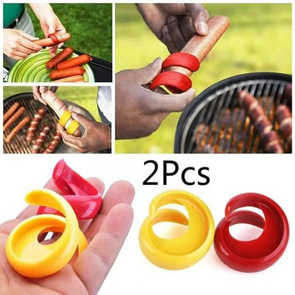 Hot Dog Spiral Cutters for Grilling (2Pcs)