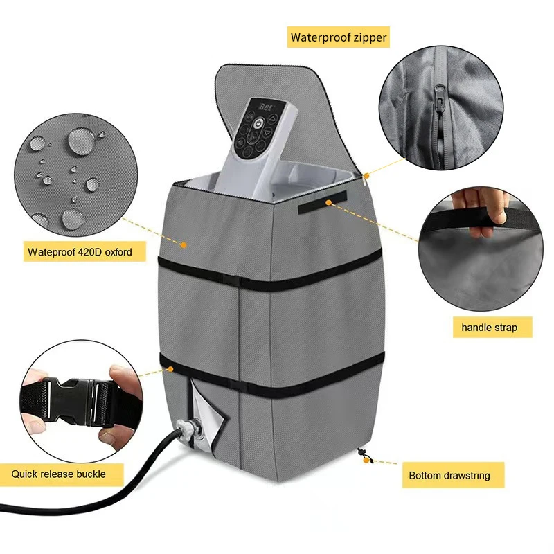 Hot Tub Spa Heater PumpCoverInflatable Hot Tub Pump Cover Suitable for Most Hot Tub SpaHeater Pump on Market