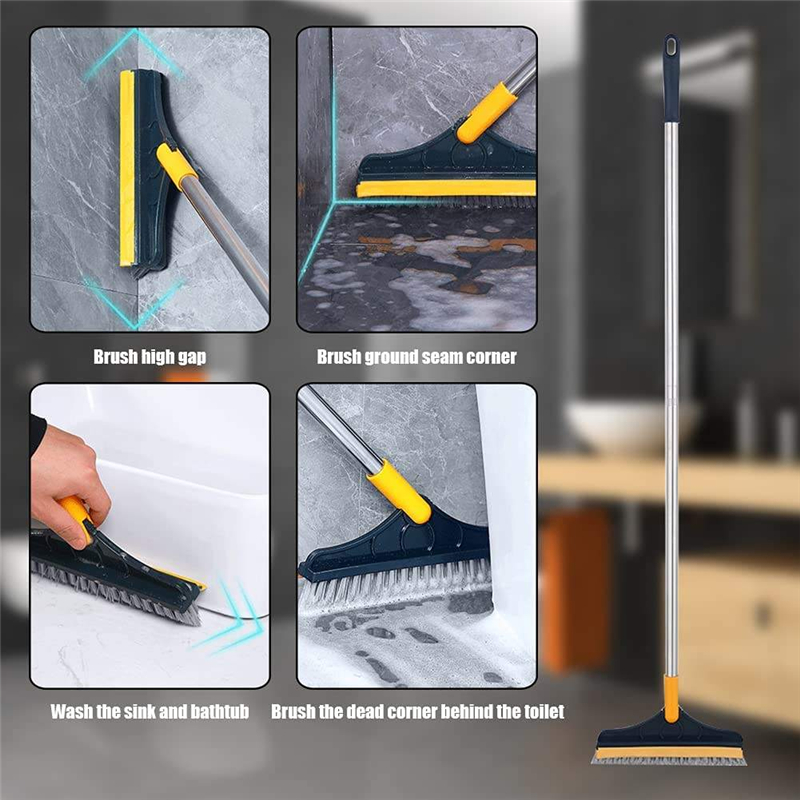 Household Cleaning Brush Floor Scrub Bathroom Cleaning Tools Silicone Scraper Toilet Brush Rotary Brush for Cleaning Household Cleaning Brush Floor Scrub Bathroom Cleaning Tools Silicone Scraper Toilet Brush Rotary Brush for Cleaning
