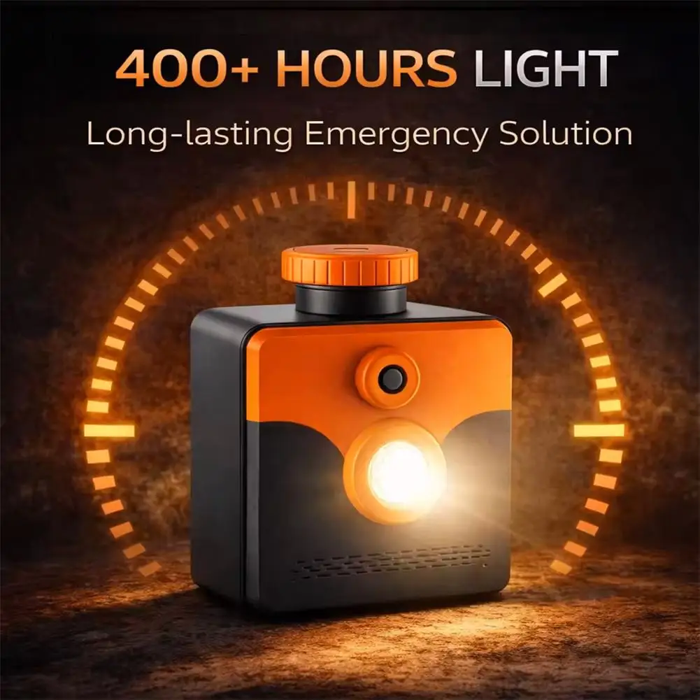 Household Emergency Saltwater Lamp Portable High Beam Flashlight Outdoor Hiking Exploration Light