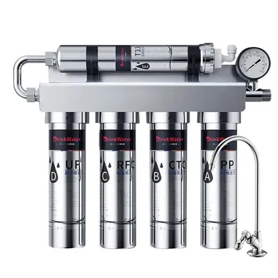 Household Kitchen Ultrafiltration Water Purifier With Tap Stainless Steel Direct Drink Tap Water Purifier Water Filter
