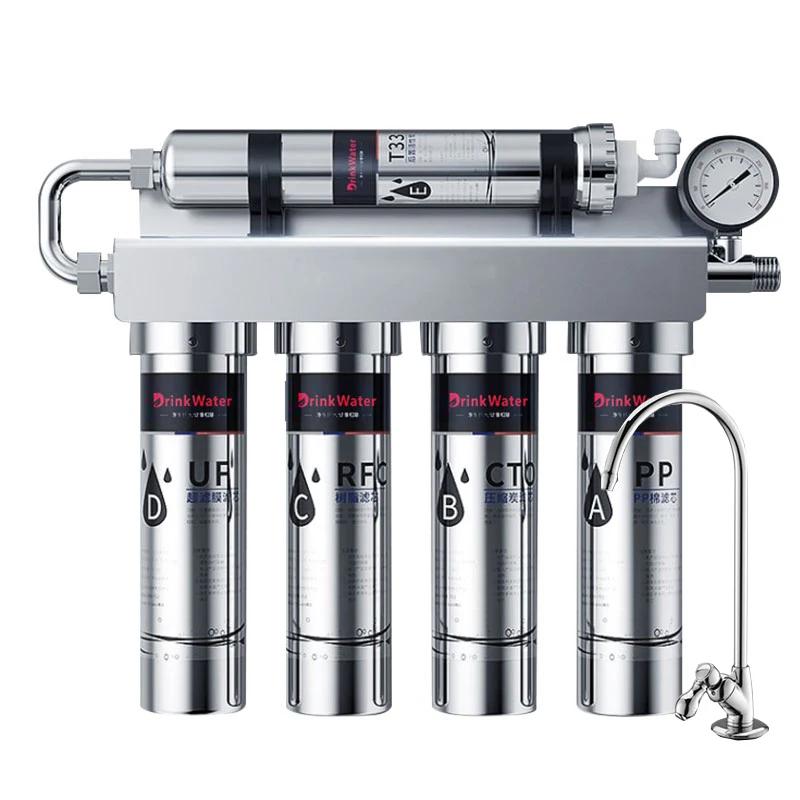 Household Kitchen Ultrafiltration Water Purifier With Tap Stainless Steel Direct Drink Tap Water Purifier Water Filter Household Kitchen Ultrafiltration Water Purifier With Tap Stainless Steel Direct Drink Tap Water Purifier Water Filter