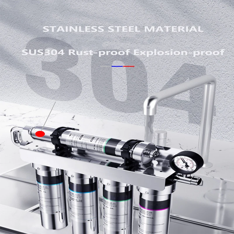 Household Kitchen Ultrafiltration Water Purifier With Tap Stainless Steel Direct Drink Tap Water Purifier Water Filter