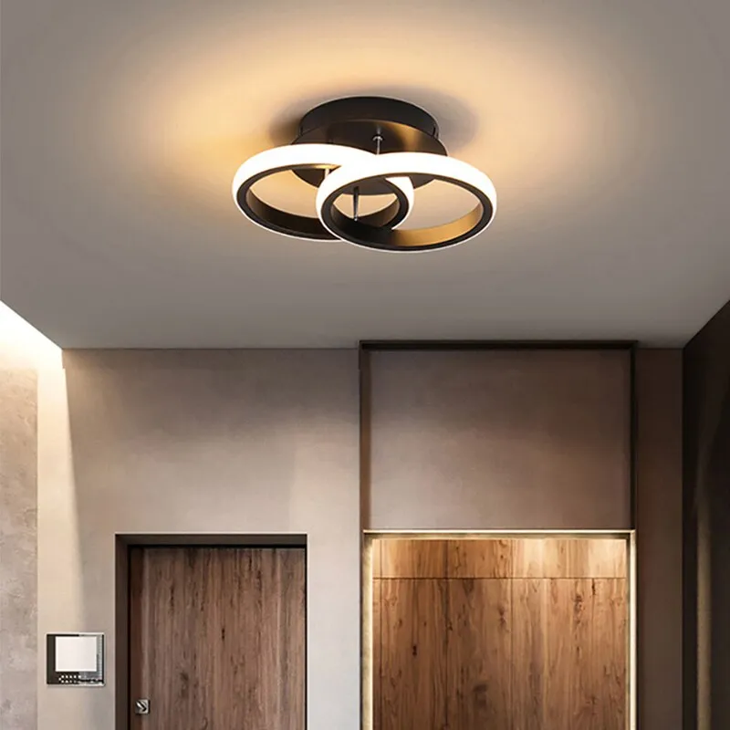 Household LED Chandelier Three Colors Lamp Modern Style Ceiling Lamp Bedroom Light Household LED Chandelier Three Colors Lamp Modern Style Ceiling Lamp Bedroom Light