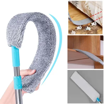 Household Long Handle Mop Telescopic Duster Brush Blinds Dust Brush Removal Microfibre Dust Removal BrushesHome Cle