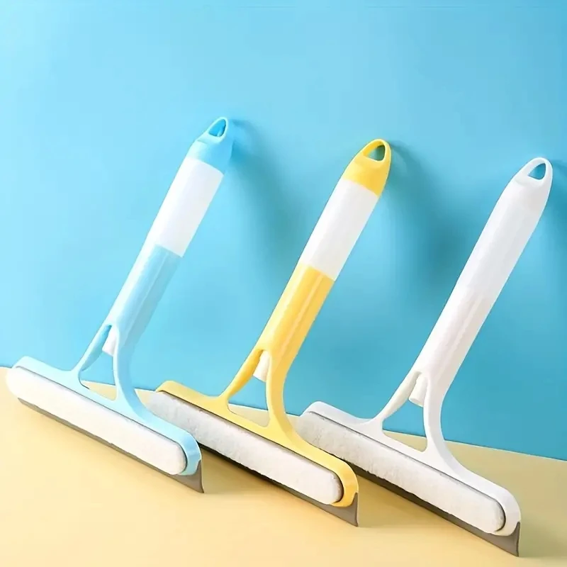 Household Multi-Function Glass Cleaning Mirror With Watering Can 3-in-1 Glass Scraper Window Scraper