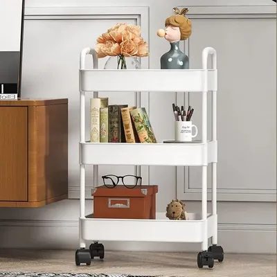 Household Multi-layer Small Cart Storage Rack Floor To Floor Kitchen Bedroom Bathroom Storage Rack Storage Rack With