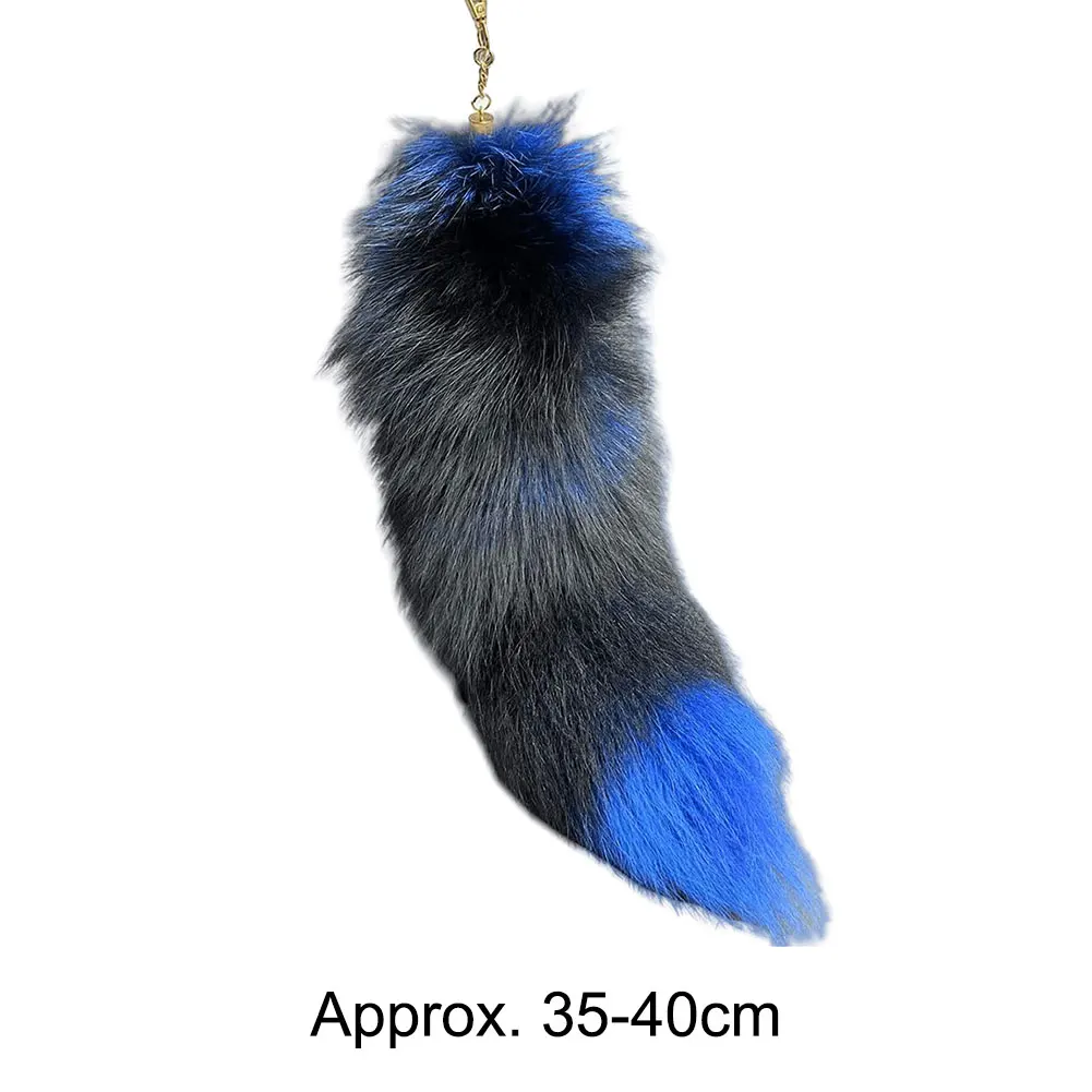 Huge Fluffy Faux Fur Fox Tail Keychain Therian Tail Fox Tail Keychain Fur Pendant Key Chain Keychain Pendant Gift for