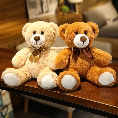 Huggable Teddy Bear With Bow Tie