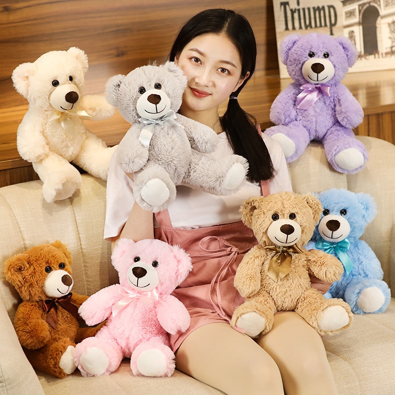 Huggable Teddy Bear With Bow Tie