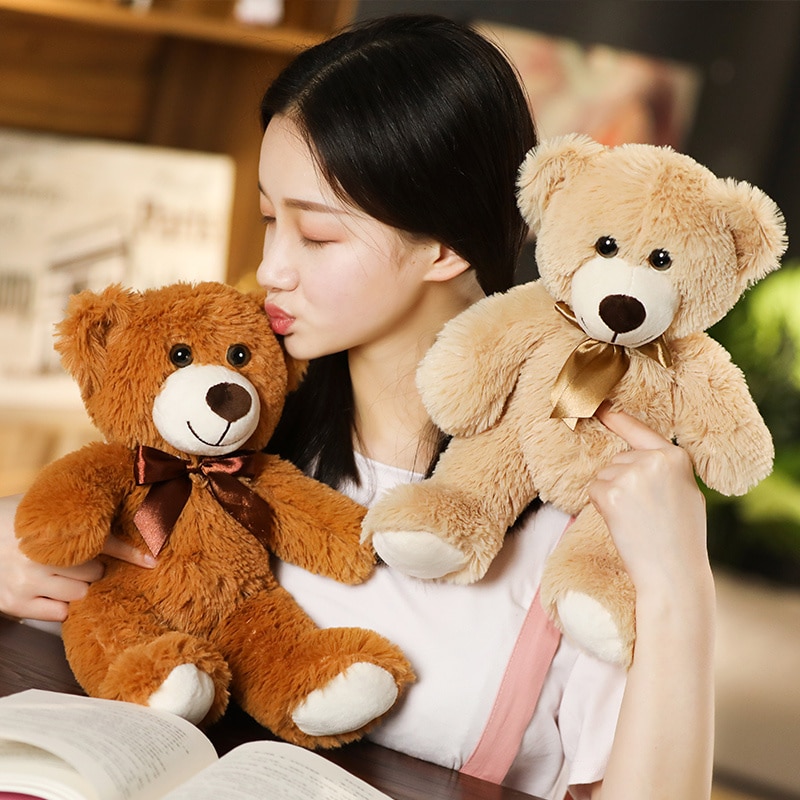 Huggable Teddy Bear With Bow Tie