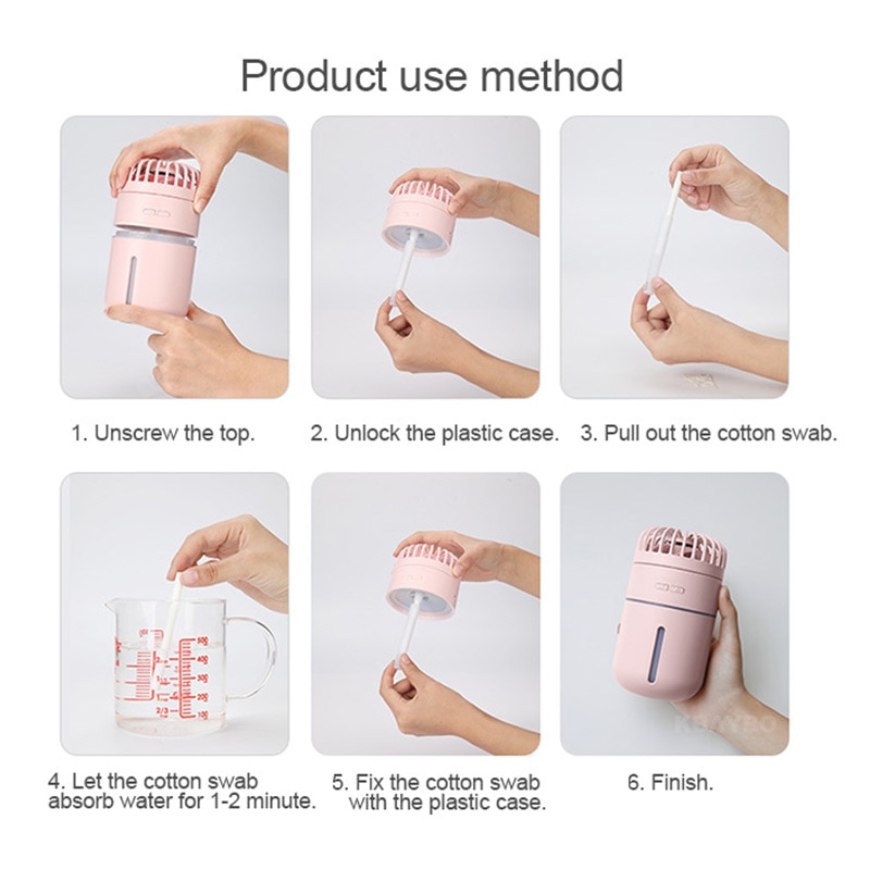 Humidifier Fan Portable Cooler Mist Humidifier Fan Portable Cooler Mist